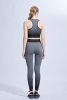 Two-piece yoga sports suit gradient vest + nine pants slim hip breathable quick-drying sports casual women's suit