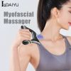 LINDAIYU Barberology Massager Cordless Electric Fascia Gun Body Vibration Head Exercising Fitness Relaxation Handheld USB Charge