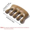 1pc Meridian Massage Comb Sandalwood Wooden 5 Tooth Point Acupuncture Head Massage Therapy Blood Circulation Anti-static Smooth Hair