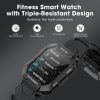 Military Smart Watch For Men; All-New 1.71'' Tactical Smartwatch For Android Phones And IPhone Compatible; 5ATM Fitness Tracker With Blood Pressure; H