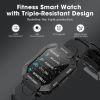 Military Smart Watch For Men; All-New 1.71'' Tactical Smartwatch For Android Phones And IPhone Compatible; 5ATM Fitness Tracker With Blood Pressure; H