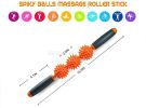 3 Balls Muscle Roller Cellulite Massager Fascia Roller for Cellulite and Sore Muscles Neck Leg Back Body Roller Deep Tissue Massage Stick Tools