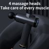 1pc High Frequency Massage Gun Professional Muscle Relaxation Fitness Relaxation Electric Massager With Portable Bag Therapy Fascia Gun